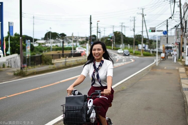 電動自転車で坂道