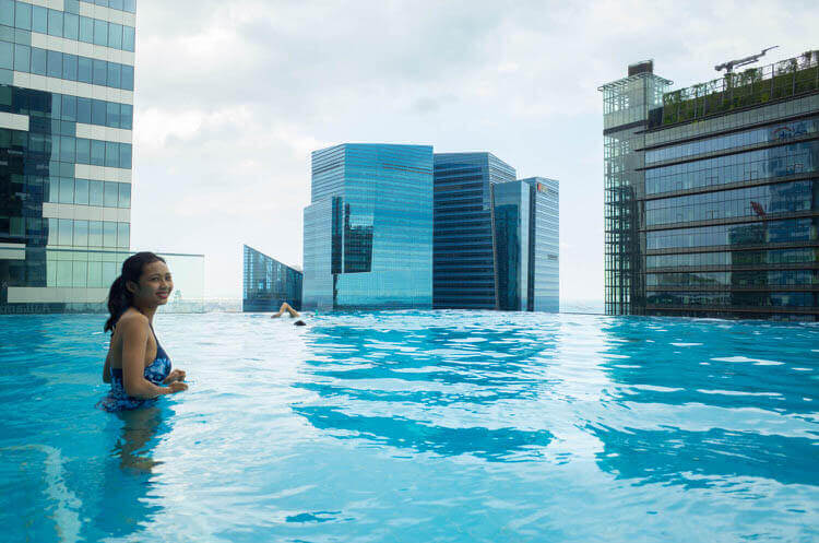 SPG Americanexpress シンガポールウェスティンホテルのプール