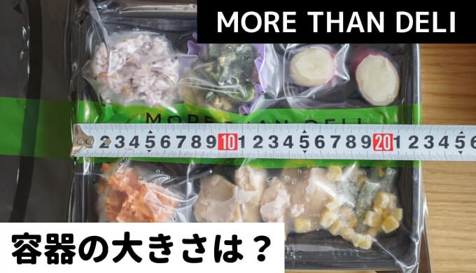 MORE THAN DELI（モアザンデリ）の容器【サイズや大きさは？】弁当箱を実寸測定してみた